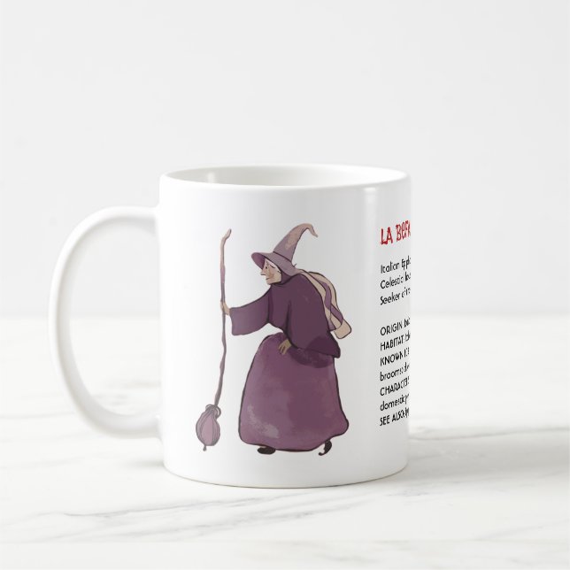 Italienische Weihnachtshexe La Befana Wörterbuch K Kaffeetasse (Links)