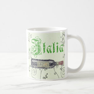 Italienische Weinflasche Kaffeetasse