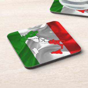 Italienische wellenartig bewegende Flagge Getränkeuntersetzer