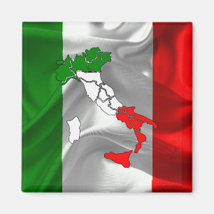 italienische Wellenflagge Magnet