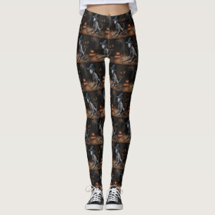 Italienische Windhunde Kürbisse Halloween Gruselig Leggings