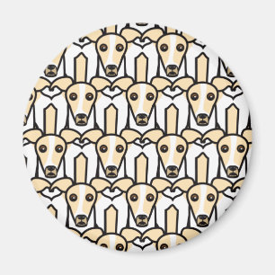 Italienische Windhunde Magnet