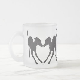 Italienische Windhunde Mattglastasse