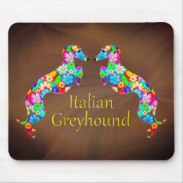 Italienische Windhunde Mousepad