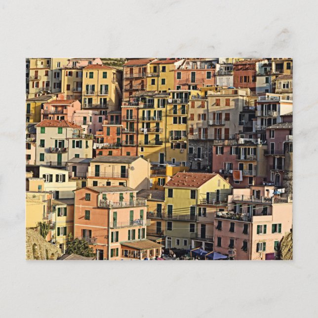Italienische Wohnung Wohnen - Manarola Postcard Postkarte (Vorderseite)