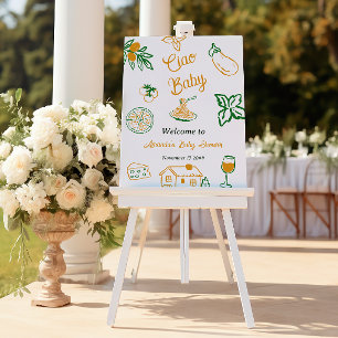 Italienische Zitrone Ciao Baby Pasta & Pizza Baby Poster