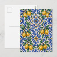 Italienische Zitronen-Azulejo-Fliese