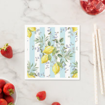 Italienische Zitronenblüten-Blumenstreifen-Mittelm