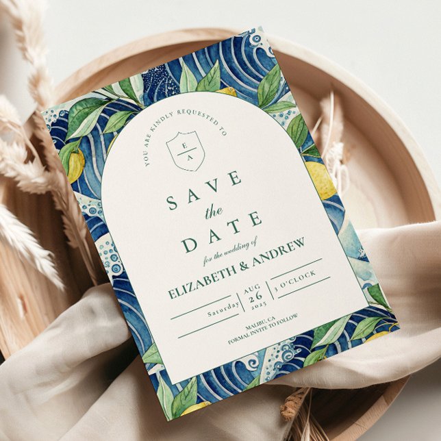 Italienische Zitronengarten-Hochzeit Save The Date (Von Creator hochgeladen)