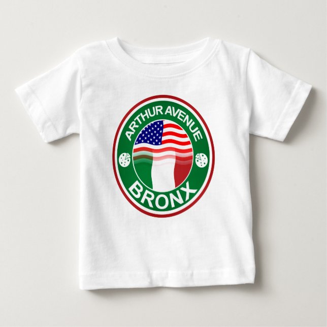 Italienischer Amerikaner Arthur-Allee Bronx Baby T-shirt (Vorderseite)