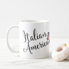 Italienischer Amerikaner Entwined Hearts Kaffeetasse