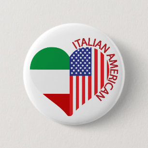 Italienischer Amerikaner Nord- und Südamerika Button