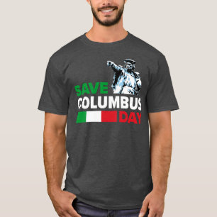 Italienischer Ausdruck des Kolumbus-Tages gerettet T-Shirt