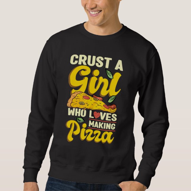 Italienischer Backprofi Experte Hobby-Pizzamacher Sweatshirt (Vorderseite)