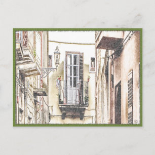 Italienischer Balkon Postkarte