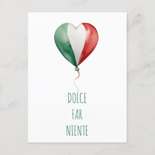 Italienischer Ballon Dolce Far Niente Postkarte