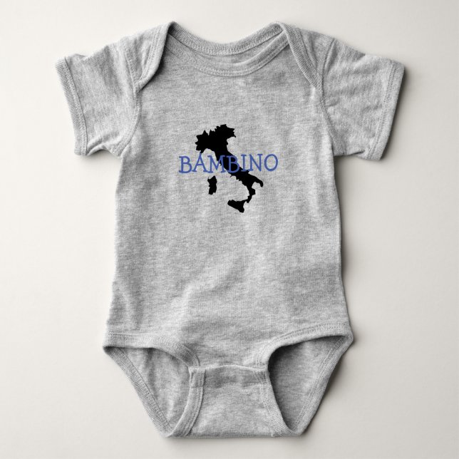 Italienischer Bambino Design Baby Bodysuit Baby Strampler (Vorderseite)