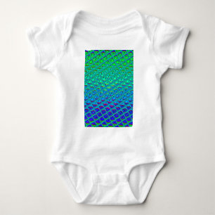 Italienischer Blau-Meerjungfrau-Motiv-Kunstdruck Baby Strampler
