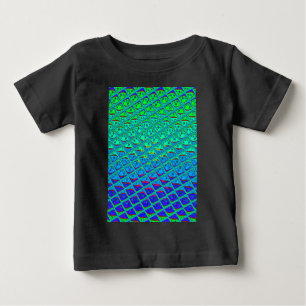 Italienischer Blau-Meerjungfrau-Motiv-Kunstdruck Baby T-shirt