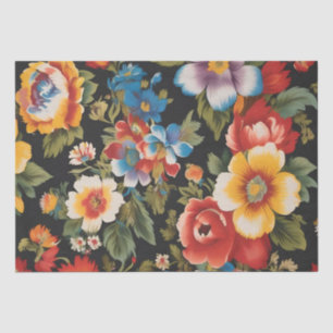 Italienischer Blumenprint Decoupage / Seidenpapier