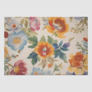 Italienischer Blumenprint Decoupage / Seidenpapier