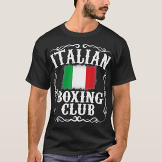 Italienischer Boxclub Vintag Boxer Italien Flaggen T-Shirt