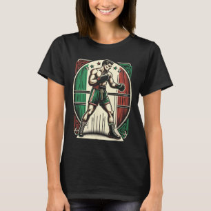 Italienischer Boxer - Vintage Boxflagge Italien T-Shirt