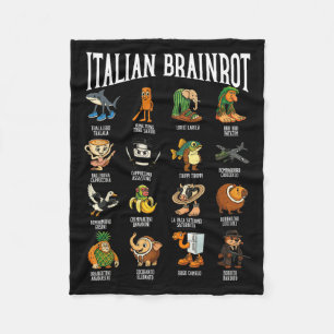 Italienischer Brainrot-Ballerina-Ino-Character-Mem Fleecedecke