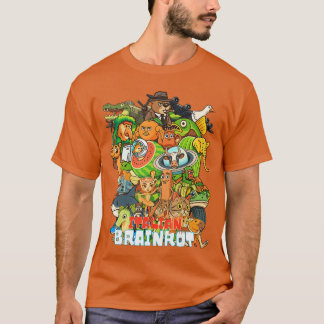 Italienischer Brainrot-CartoonStyle viraler Gen-Z- T-Shirt