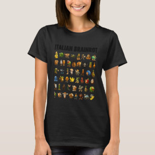 Italienischer Brainrot Gen-Z Meme Lustiger Brain R T-Shirt