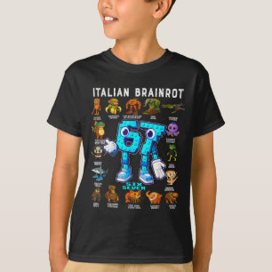 Italienischer Brainrot Lustig 67 Meme Geburtstagsd T-Shirt