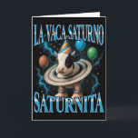Italienischer Brainrot-Meme La Vaca Saturno Saturn Karte<br><div class="desc">Italienischer Brainrot-Meme La Vaca Saturno Saturnita Geburtstag</div>