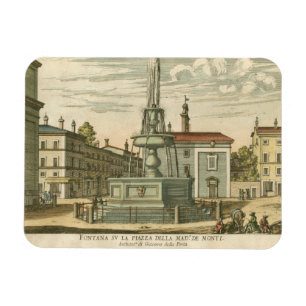 Italienischer Brunnen im Rathausplatz durch Falda Magnet
