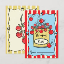 Italienischer Cherry Tomato Diaper Raffle