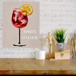 Italienischer Cocktail Happy Hour Vintage Retro Ab Poster