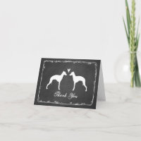 Italienischer die Wedding Windhund-Silhouetten