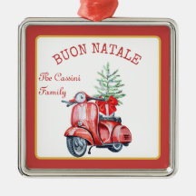 Italienischer Familienname Buon Natale Custom Tree