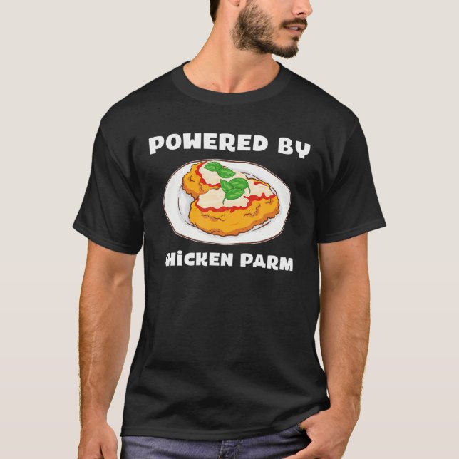 Italienischer Feinschmecker Parmesan mit Hühnerpar T-Shirt (Vorderseite)