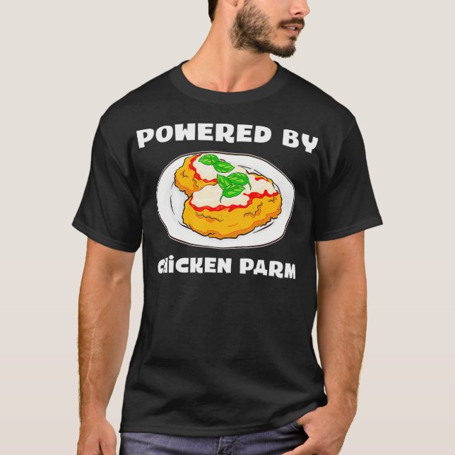 Italienischer Feinschmecker Parmesan mit Hühnerpar T-Shirt (Vorderseite)
