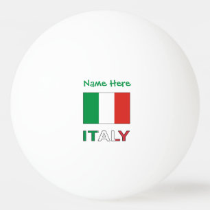 Italienischer Flagge Republik-Tag Stolz Personalis Tischtennisball