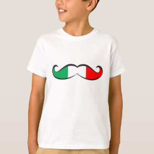 Italienischer Flaggen-Schnurrbart T-Shirt