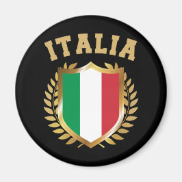Italienischer Flaggenschild Magnet
