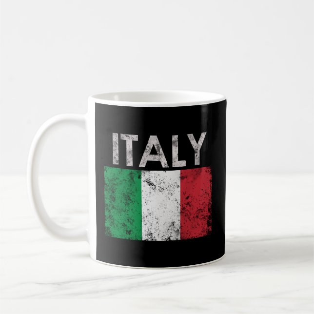 Italienischer Flaggenstaat Kaffeetasse (Links)