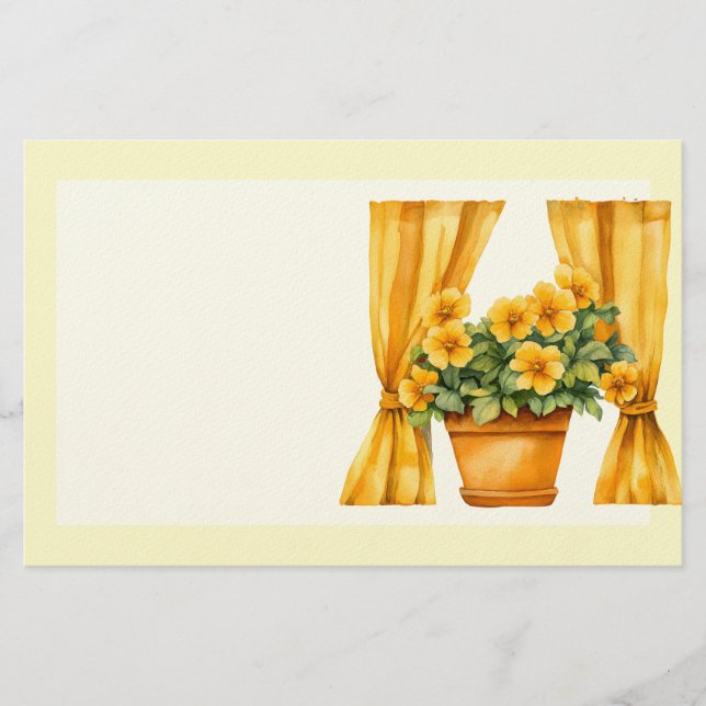 Italienischer Frühling Clipart Briefpapier (Vorderseite)