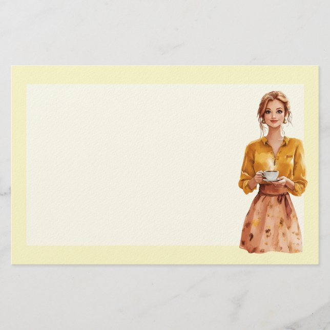 Italienischer Frühling Clipart Briefpapier (Vorderseite)