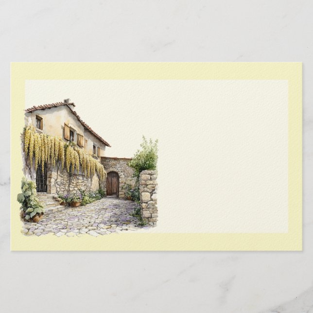 Italienischer Frühling Clipart Briefpapier (Vorderseite)