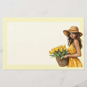 Italienischer Frühling Clipart Briefpapier