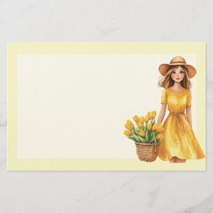 Italienischer Frühling Clipart Briefpapier