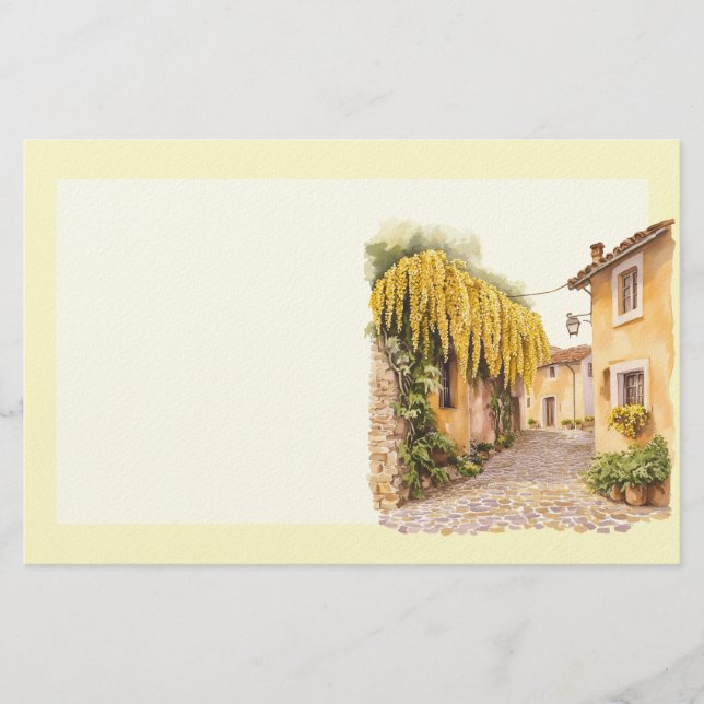 Italienischer Frühling Clipart Briefpapier (Vorderseite)