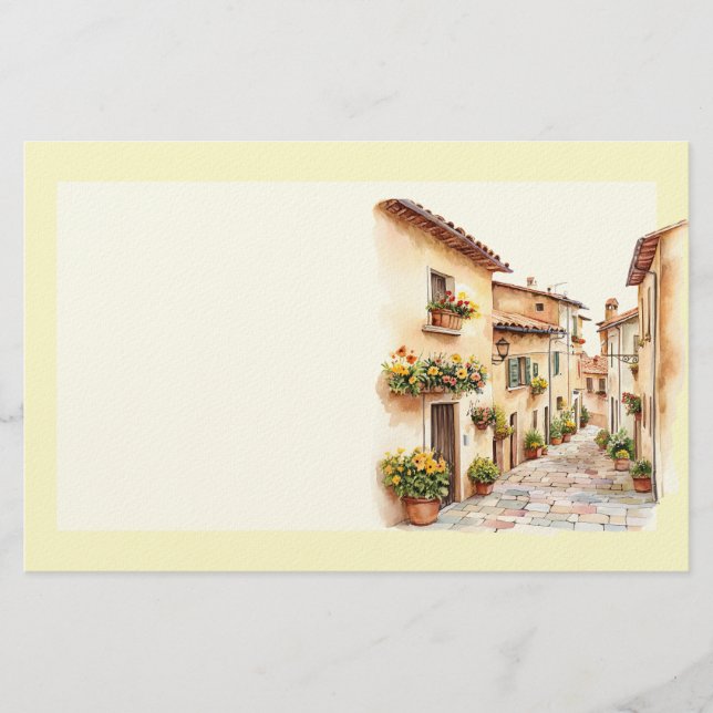 Italienischer Frühling Clipart Briefpapier (Vorderseite)